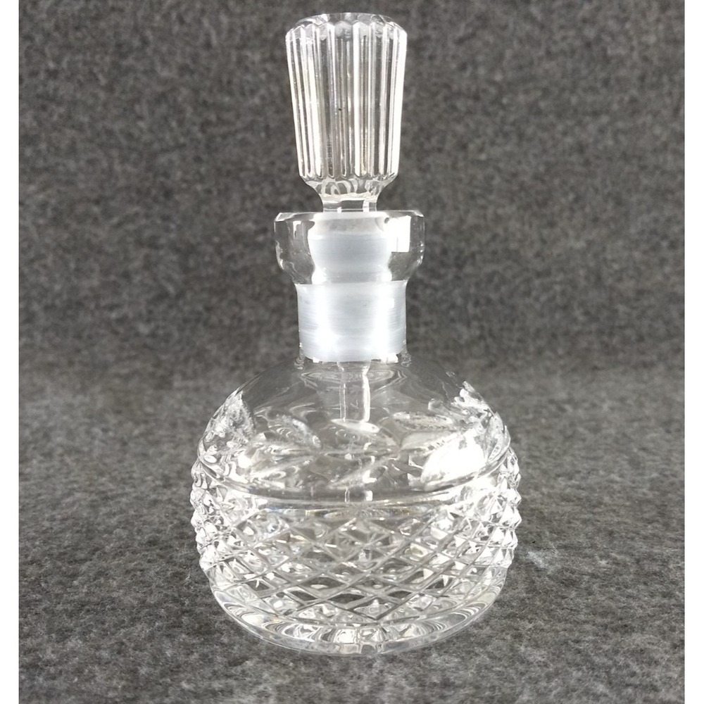 Vintage Waterford Crystal Glandore Perfume Bottle & Stopper Hand Blown Decanter - Picture 2 of 16